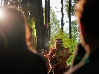 Maori utfører haka