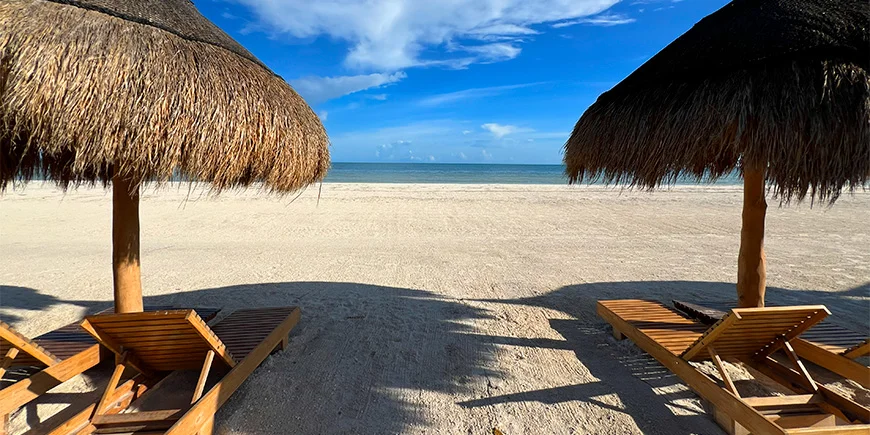 Strand på Isla Holbox