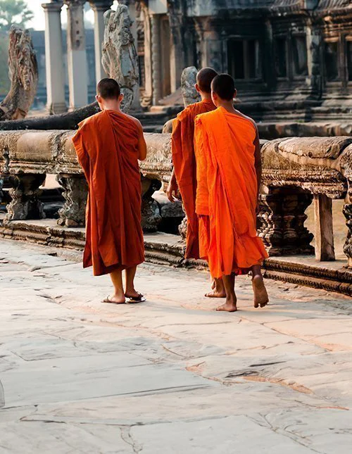 Munker ved Angkor Wat i Kambodsja